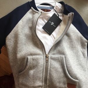 Jacket and white under shirt